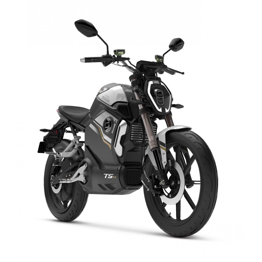 Super Soco TSX E-Scooter Silver-Black Rijklaar